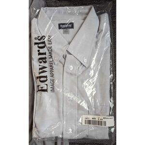 Grey Men's Large Dress Shirt (Edwards Brand) - Classic Style & Comfortable Fit!